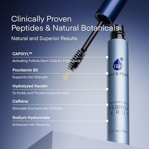 Eyebrow Growth Serum - Natural Eyebrow Serum and Enhancer for Thicker Brows and Grow Bows Faster, Longer, Fuller - 5mL