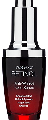 Progenix Professional Skin Care Retinol Serum. Anti-Wrinkle Face serum targets deep wrinkles and dark spots. 1oz