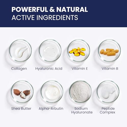 6-in-1 Face Cream for Men: Anti Aging & Wrinkle Cream for Men with Collagen, Hyaluronic Acid, Vitamins E & B, Shea Butter - Dark Spots Remover & Eye Bags Treatment for Men - 1.7 oz.