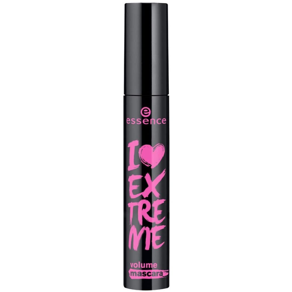 essence | I Love Extreme Volume Mascara (Pack of 1) | Flake Free, Intense & Dramatic Volume | Vegan & Cruelty Free