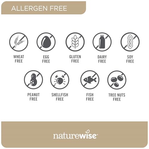 NatureWise Multivitamin for Men - Daily Male Support - Minerals & Herbs for Energy, Performance, Immunity - with Vitamin A, C, D, B-Complex - Soy & Gluten-Free, Non-GMO - 180 Capsules[3-Month Supply]