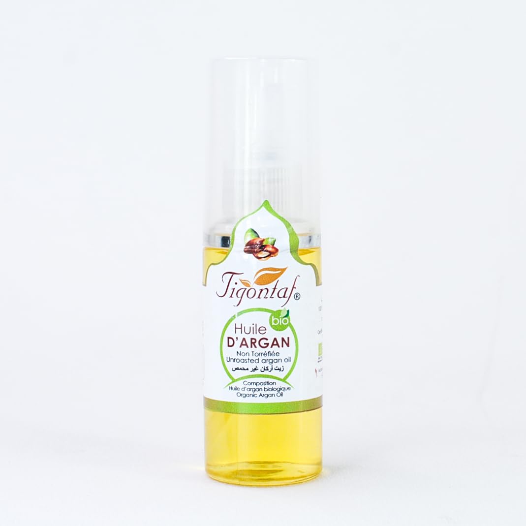 NonRoasted ORGANIC Moroccan Argan Oil - 100% Pure & Cold Pressed Virgin Premium Grade Natural Moisturizer Treatment For Dry, Damaged Skin, Hair, Face, Body & Scalp - Men & Women