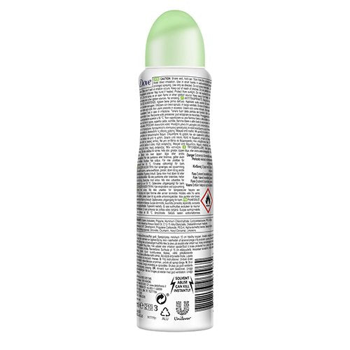 Dove Antiperspirant 48 Hours Body Spray, Go Fresh Cucumber & Green Tea Deodorant,150 ML / 5 Fl.Oz
