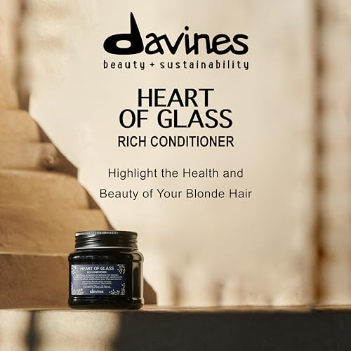 Davines Heart of Glass Rich Conditioner for Blonde Care, 8.76 oz.