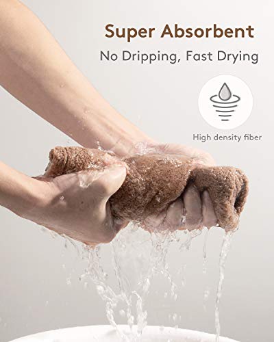 YFONG 3 Pack Hair Drying Towels, Hair Towel with Button, Super Absorbent Microfiber Hair Towel for Curly Hair, Fast Drying Hair Wraps for Women Girls, Microfiber Towel for Hair