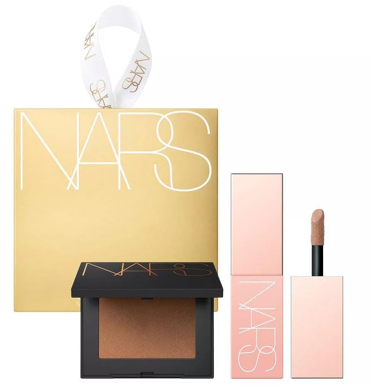 NARS Gold Star Mini Laguna Cheek Duo - Mini Bronzing Powder in Laguna and Mini Afterglow Liquid Blush in Laguna.