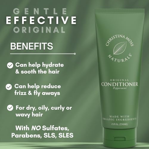 Christina Moss Naturals® Conditioner with Organic & Natural Ingredients for Radiant and Responsible Beauty, No Parabens, No Silicones, No-Toxins