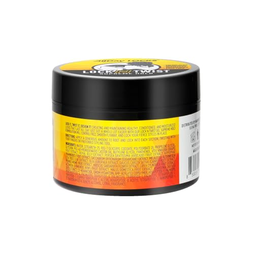 AllDay Locks Lock N Twist | Locking Gel, Re-Twist Locks, Supreme Hold | Smooths & Tames Frizz, Flake Free, Soft Finish | 5 oz