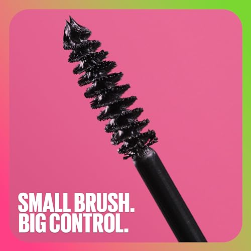 Maybelline Great Lash Lots Of Lashes Washable Mascara, Volumizing, Thickening and Curling Mascara, Blackest Black, 2 Count