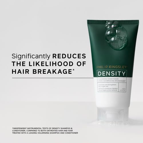 PHILIP KINGSLEY | Density Thickening Conditioner | For Fragile Hair and Hair Loss | Fine, Fragile Hair Thickener and Strengthener | Helps Volumize and Strengthen Hair | 5.74oz