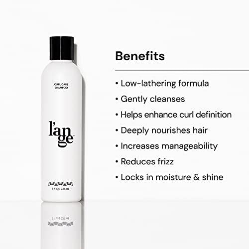 L'ANGE HAIR Curl Care Gentle Shampoo | Best Shampoo for Curls | Nourishing & Moisturizing Shampoo | Reduces Frizz | Boosts Bounce & Shine | Sulfate free | Paraben Free | Silicone Free