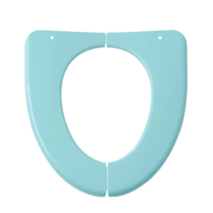 Folding Toilet Pad for Home Travel Potty Seat Washable Folding Safe Pad Training Toilet Seat Cover Cushion for and Kids (Green)
