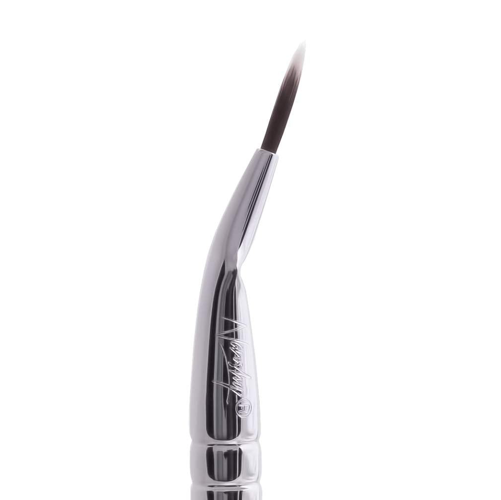 Nanshy Precise Ultra Fine Thin Tip Bent Eyeliner Makeup Brush for Applying Gel Cream Liquid Eye Liner by Nanshy
