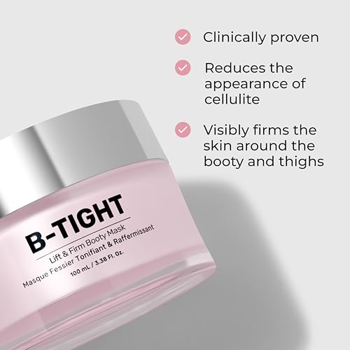 MAËLYS Cosmetics B-TIGHT Leave-On Cellulite Mask - Reduces The Appearance Of Cellulite - Visibly Tightens The Skin In The Butt Area