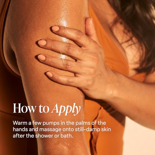 Saltair Body Oil. Luxurious Pink Beach After Shower and Bath Oil Moisturizer for Women. Botanical, Non-Greasy, and Well-Absorbing Lotion for Hydrating Dry Skin. 4oz Pump Bottle