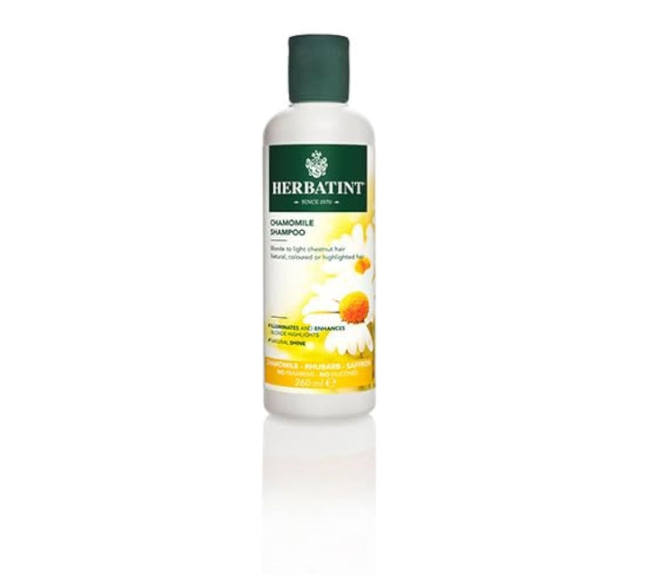 Herbatint Chamomile Shampoo - With Chamomile, Rhubarb, and Saffron - Enhance Blonde Highlights, Strengthen Hair - No Parabens, Sulfates, Gluten - 8.79 fl oz