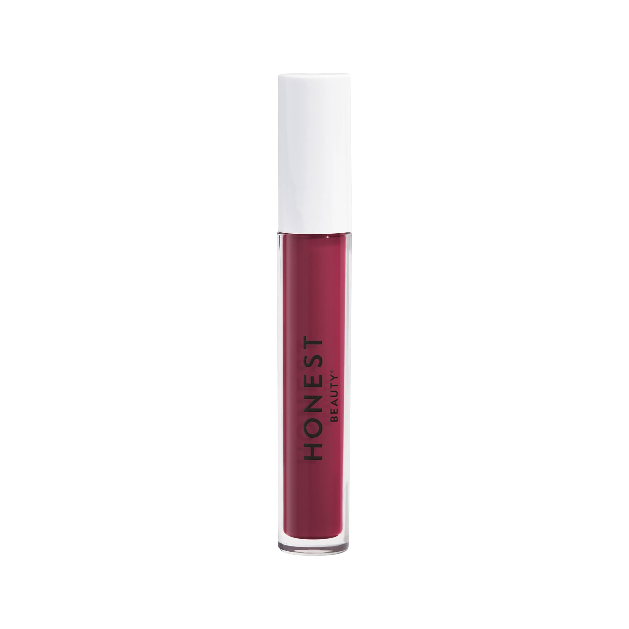 Honest Beauty Liquid Lipstick, Fearless | Vegan | Hydrating All-Day Wear & Flex Feel | Synthetic Film Formers Free, Silicone Free, Cruelty Free | 0.12 fl. oz.