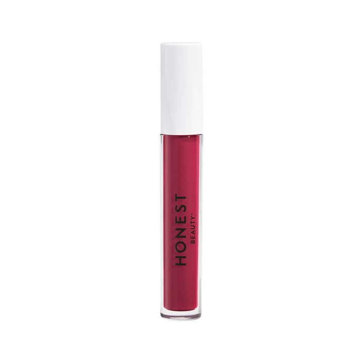 Honest Beauty Liquid Lipstick, Fearless | Vegan | Hydrating All-Day Wear & Flex Feel | Synthetic Film Formers Free, Silicone Free, Cruelty Free | 0.12 fl. oz.
