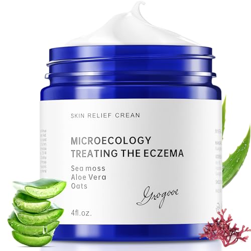NEORIVER Eczema Relief Cream,Moisturizing Eczema Cream,Full Body Lotion with Colloidal Oatmeal (Skin Protector),Sea Moss and Aloe Vera 4 Oz
