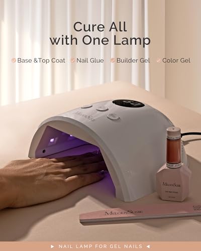 MelodySusie UV Nail Lamp, Plus30F UV Light for Gel Nails LED Nail Dryer with 3 Timer, Smart Sensor, LCD Display Fast Curing Gel Nail Polish Nail Art Tools Manicure Accessories-White