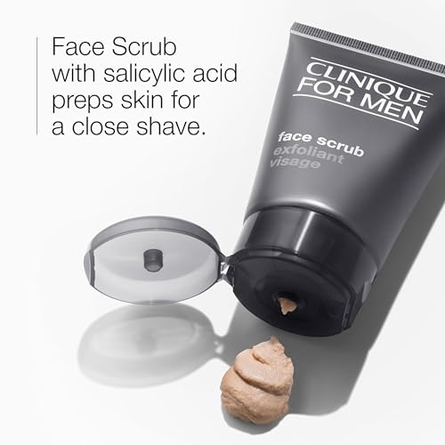 Clinique For Men Shave Set | Face Scrub, 1 Fl Oz | Cream Shave, 1 Fl Oz | Moisturizing Lotion, 1 Fl Oz | Exfoliating + Moisturizing