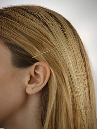 Heliums Bobby Pins - Metallic Matte Gray - 2 Inch Wavy Hair Pins, Color Matched for Grey and Silver Hair, 48 Count