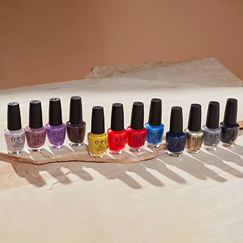 OPI Nail Lacquer, Red-Veal Your Truth, Red Nail Polish, Fall Wonders Collection, 0.5 fl oz