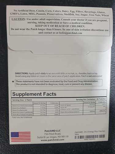PatchMD - B12 Energy Plus Patches