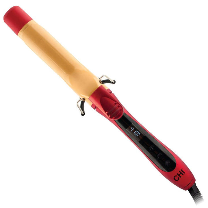 CHI Air Text Fire Red Curl Iron