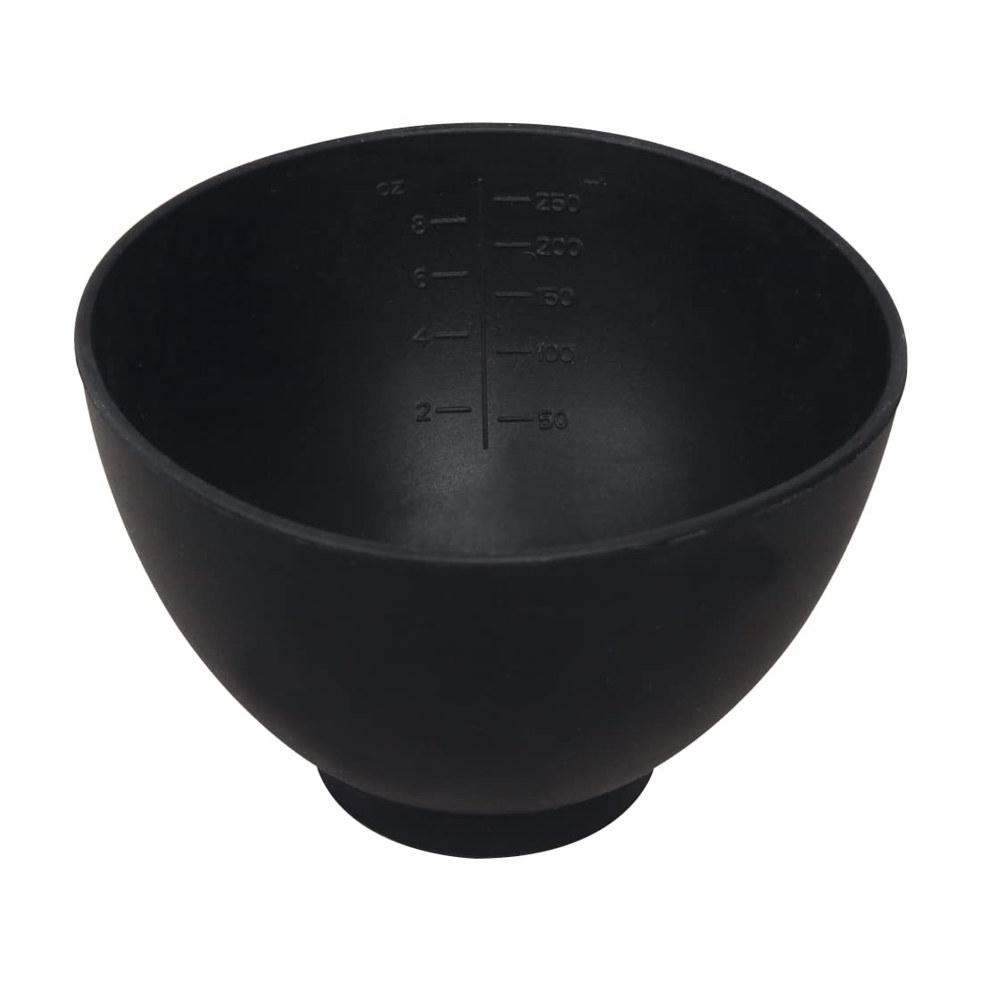 ForPro Silicone Mixing Bowl, Black, Flexible, Odorless, for Mixing Facials, Massage, Body & Other Products, 8 oz