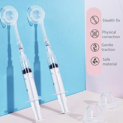 Gipizi Inverted Nipple Corrector Puller 2 PC Nipple Aspirator Corrector Women Nipple Suckers for Flat Nipples