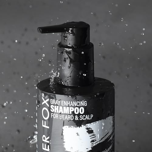 Godefroy Silver Fox Beard and Scalp Shampoo Gray Reducing Beard Wash Removes Brassy Tones Moisturize & Nourish Beard & Scalp For Men