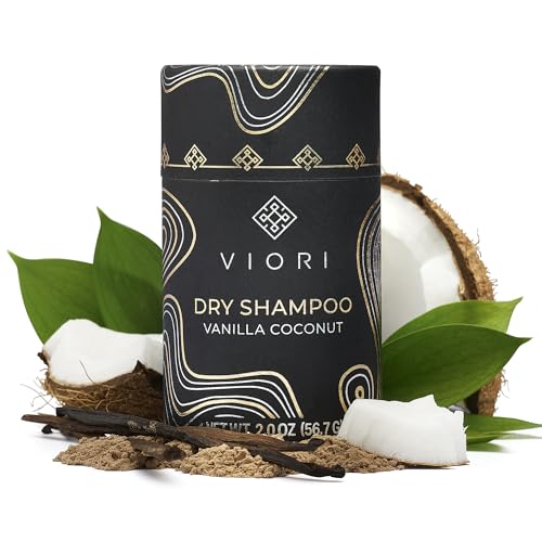 Viori Dry Shampoo Powder, Vanilla Coconut - Fast-Absorbing - Volumizing Shampoo - Dry Shampoo for Oily Hair - Neutralizes Odor - Long-Lasting