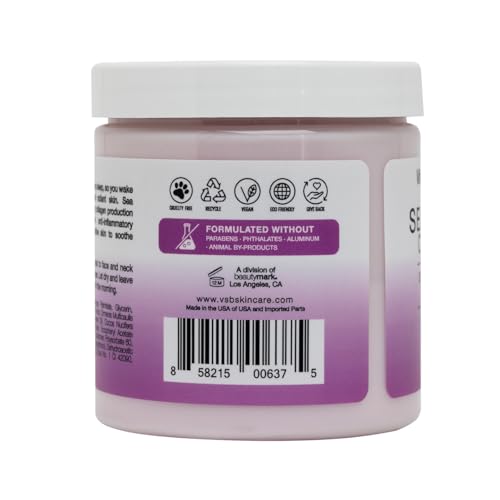 Vitamins and Sea Beauty, Hydrating Moisturizing Night Face Mask, Relaxing Overnight Facial with Sea Lavender and Chamomile, Skincare for All Skin Types, 8.5 Fl Oz