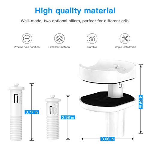 TIUIHU Baby Monitor Crib Mount for Hipp Baby Monitor Camera/VAVA Baby Monitor