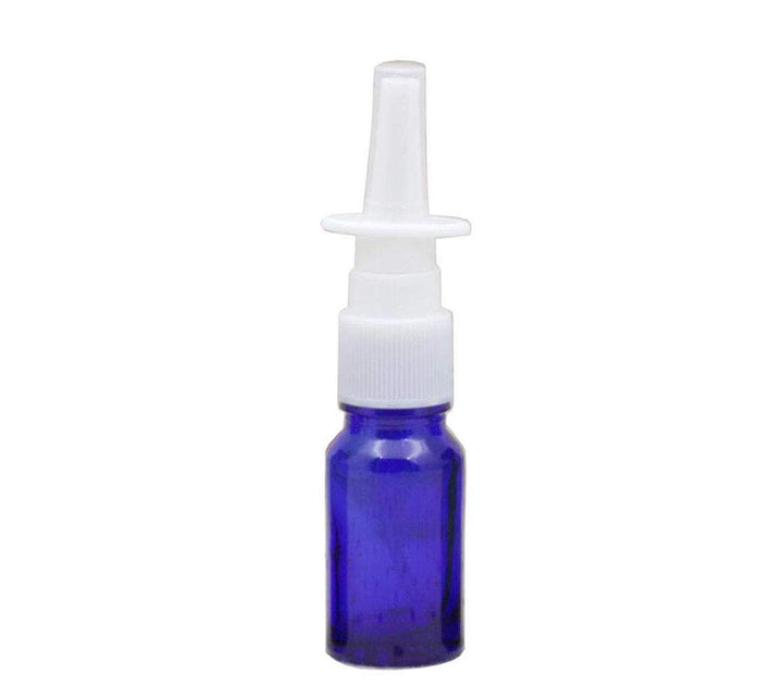 QUUPY 6Pcs 10ml/0.34oz Empty Clear Glass Nasal Spray Bottle with Fine Mist Sprayers Container for Makeup Water Perfumes Essential Oils Saline