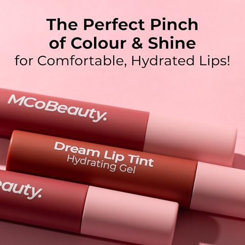 MCoBeauty Dream Lip Tint Hydrating Gel - Nude Mauve, Long-Lasting, Semi-Matte, Vegan, Cruelty Free Cosmetics