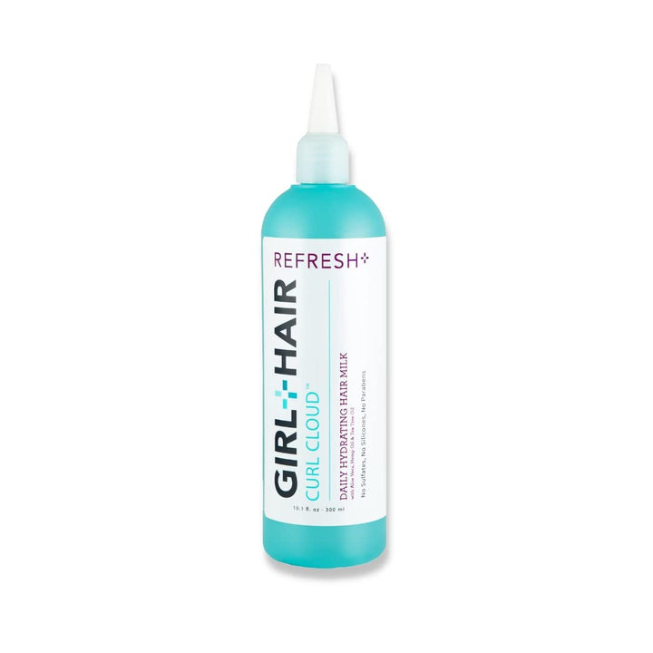 Girl+Hair Natural Hair Products, Refresh Plus Aloe Vera Biotin Hydrating Hair Milk, Promote Growth with Tea Tree and Aloe Vera
