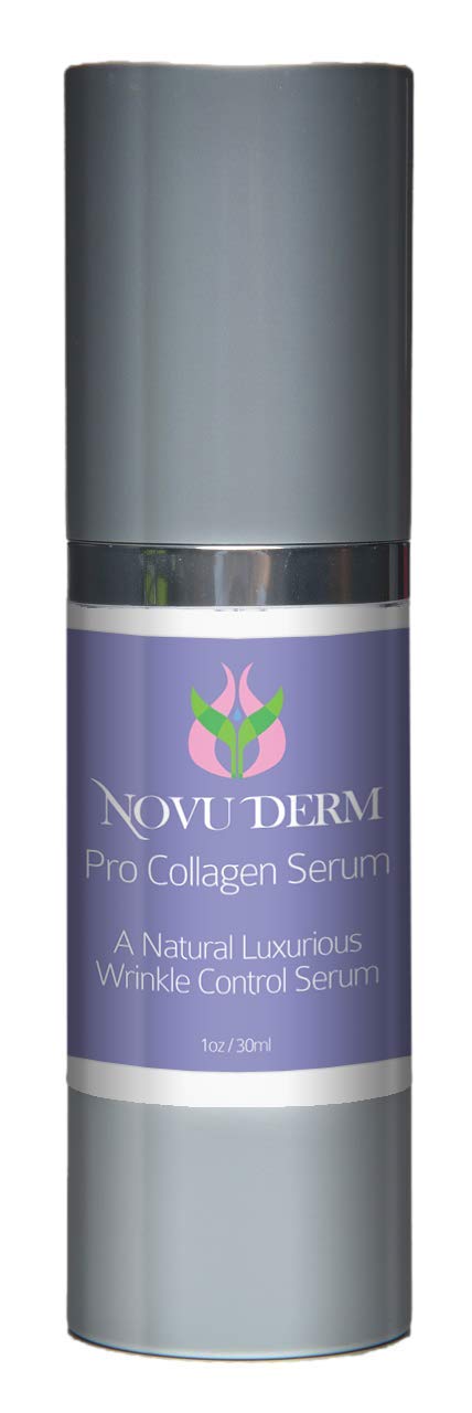 Novu Derm- Pro Collagen Serum- Significally Increase Collagen Production Safely and Efficiently- Natural Luxurious Formula To Hydrate and Diminish Wrinkles