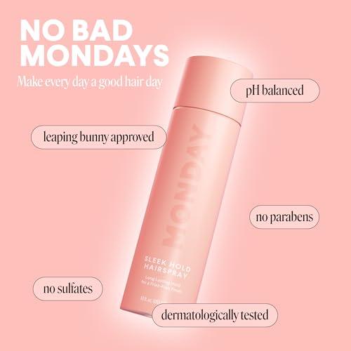 MONDAY HAIRCARE SLEEK HOLD Hairspray for long-lasting finish 10 oz