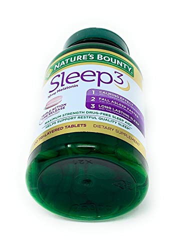Nature's Bounty Sleep3 10mg. Melatonin, 120 Tablets
