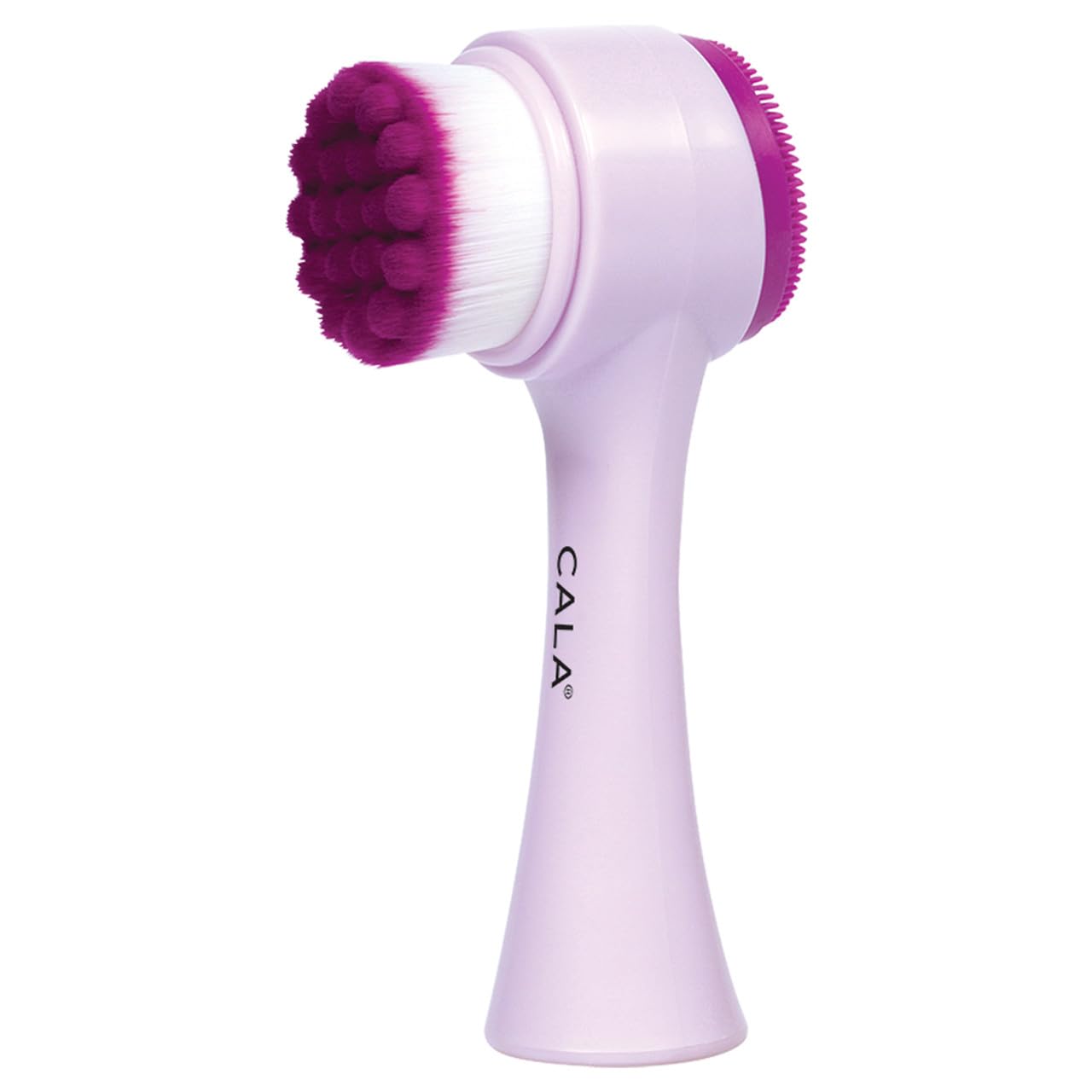 Cala Dual-action purple facial cleansing brush