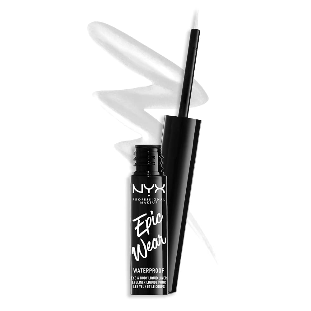 NYX PROFESSIONAL MAKEUP Epic Wear Liquid Liner, Waterproof Eyeliner, Up To 3 Day Wear, White