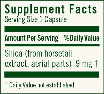 Flora FloraSil 90 Veg Capsules - Silica Supplement with Horsetail Extract for Healthy Hair, Skin, and Nails* - Supports Collagen Formation