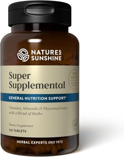 Nature's Sunshine Super Supplemental, 120 Tablets | Multivitamin for Men and Women Provides Vitamins, Minerals, Amino Acids, Herbs, Fruit Powders, Veggie Powders, and Carotenoids