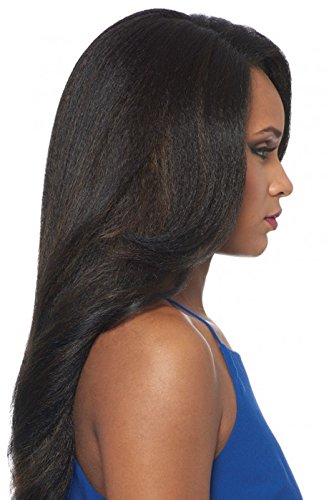 Outre Synthetic L-Part Lace Front Wig NEESHA Color #1 Jet Black by Outre Synthetic L-Part Lace Front Wig NEESHA