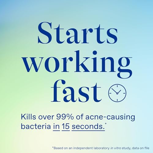 Differin Acne Face Wash with 10% Benzoyl Peroxide, Maximum Strength OTC Acne Foaming Cleanser, Fast Acting Acne Treatment for Face and Body, 5 oz.