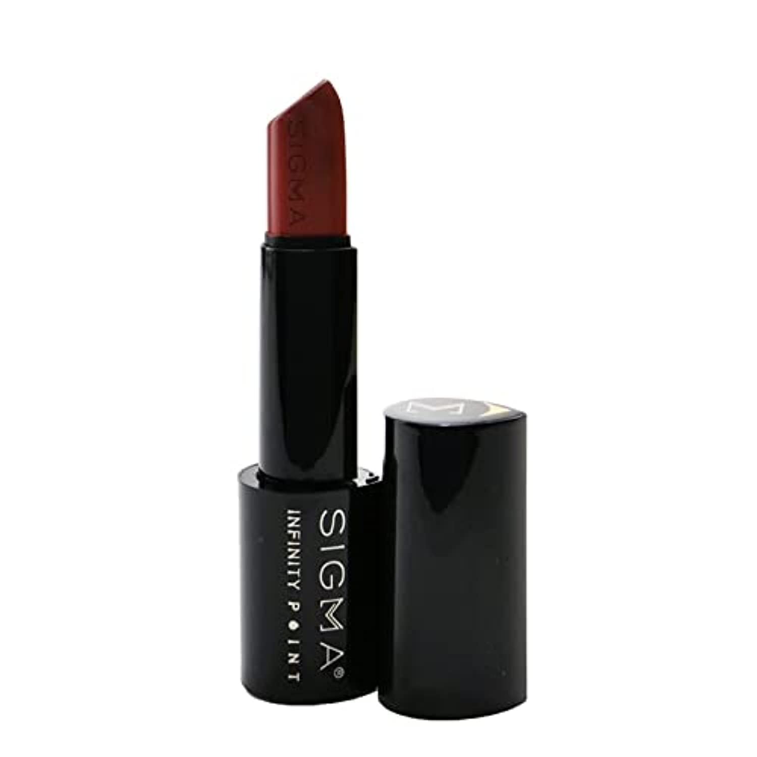 Sigma Beauty Infinity Point Longwear Satin Finish Lipstick for Great Lip Color Makeup, Temptation