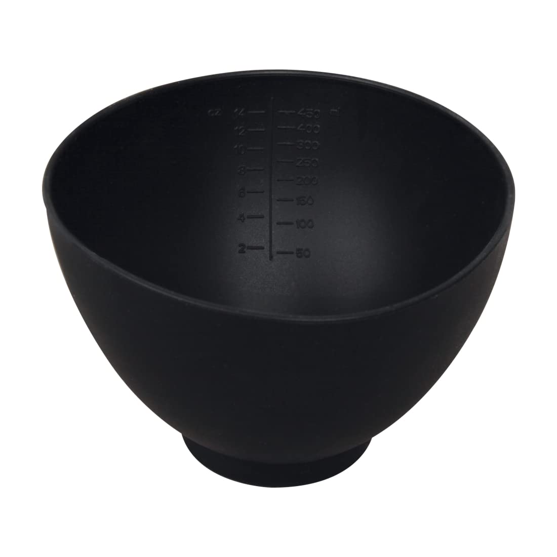 ForPro Silicone Mixing Bowl, Black, Flexible, Odorless, for Mixing Facials, Massage, Body & Other Products, 14 oz