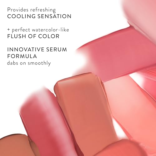 LAURA GELLER NEW YORK Serum Blush Tint, Lightweight Liquid Blush for Cheeks, Weightless Watercolor Sheer Finish, True Tawny